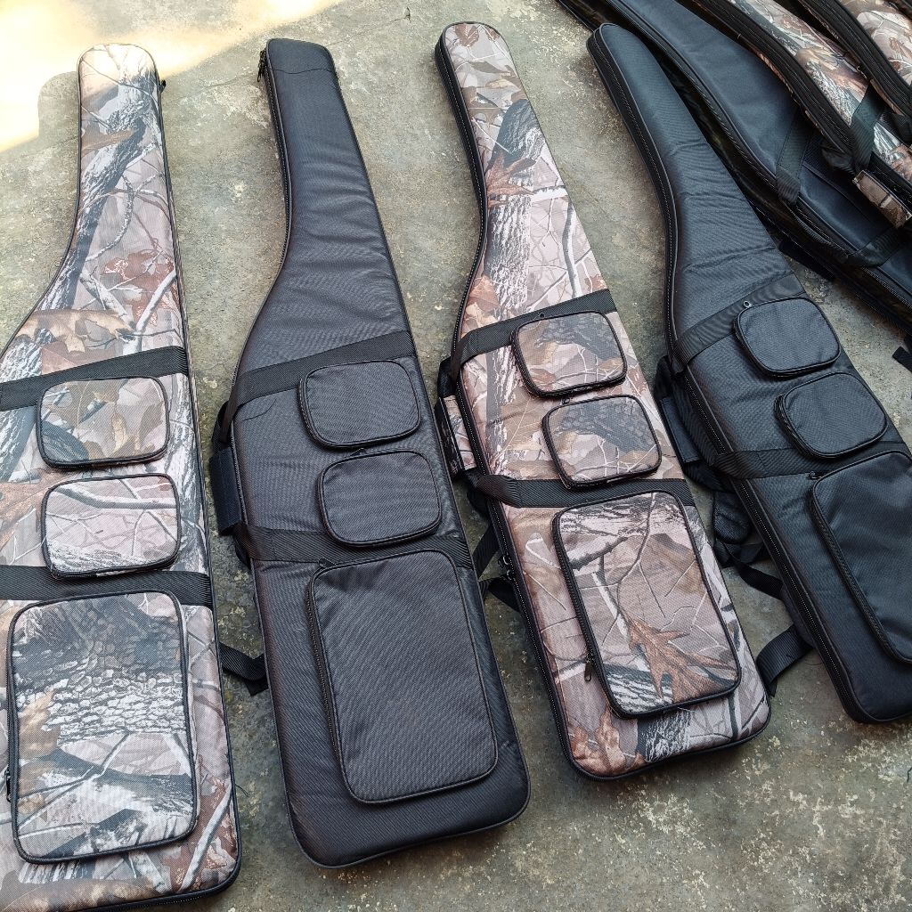 Tas camo hitam saku 3 varian