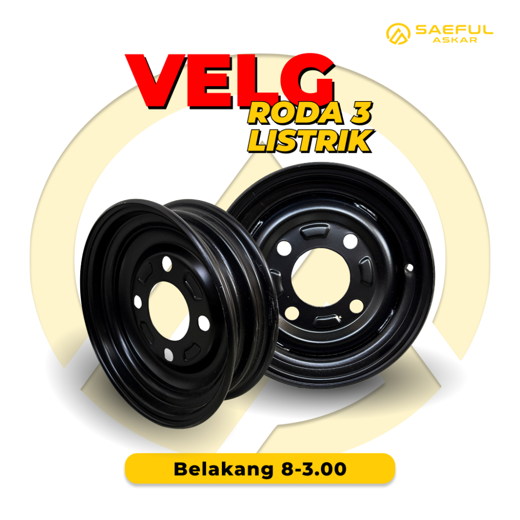 Velg Veleg Depan Belakang Ring 8 Ban Ukuran 3.00-8 Sepeda Listrik Roda 3 Listrik E-Bike Universal