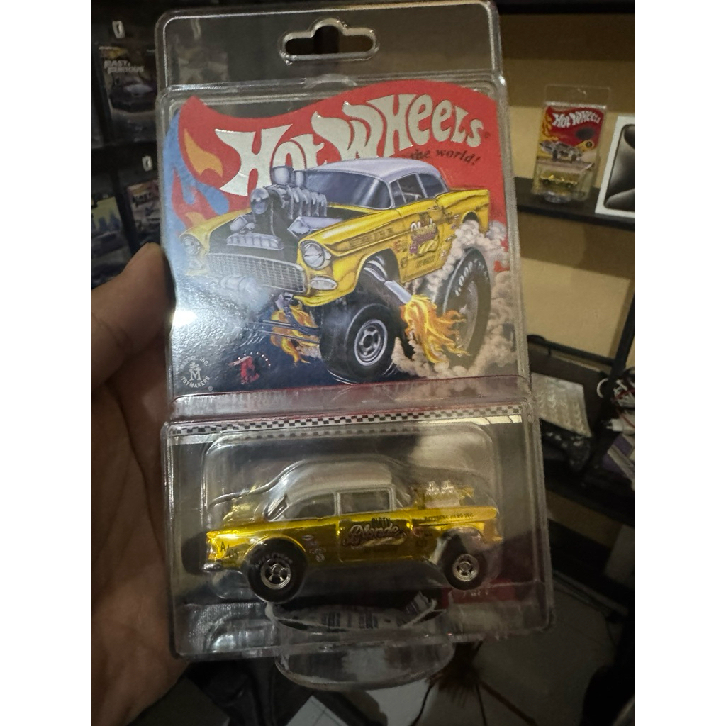 hotwheels rlc chevy bel air gasser blonde