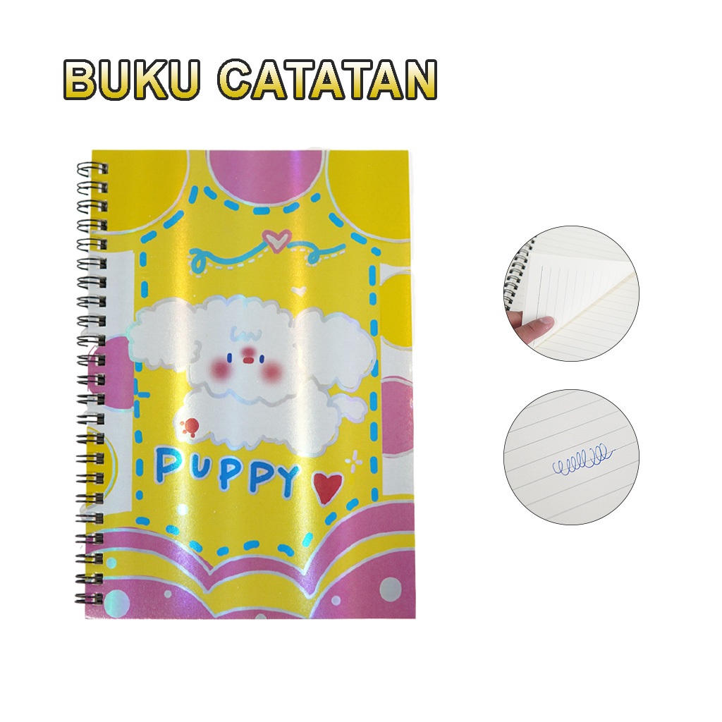 

Notebook Ring Spiral Motif Lucu Size Sedang Cover Hologram Perlengkapan Sekolah PA-0212