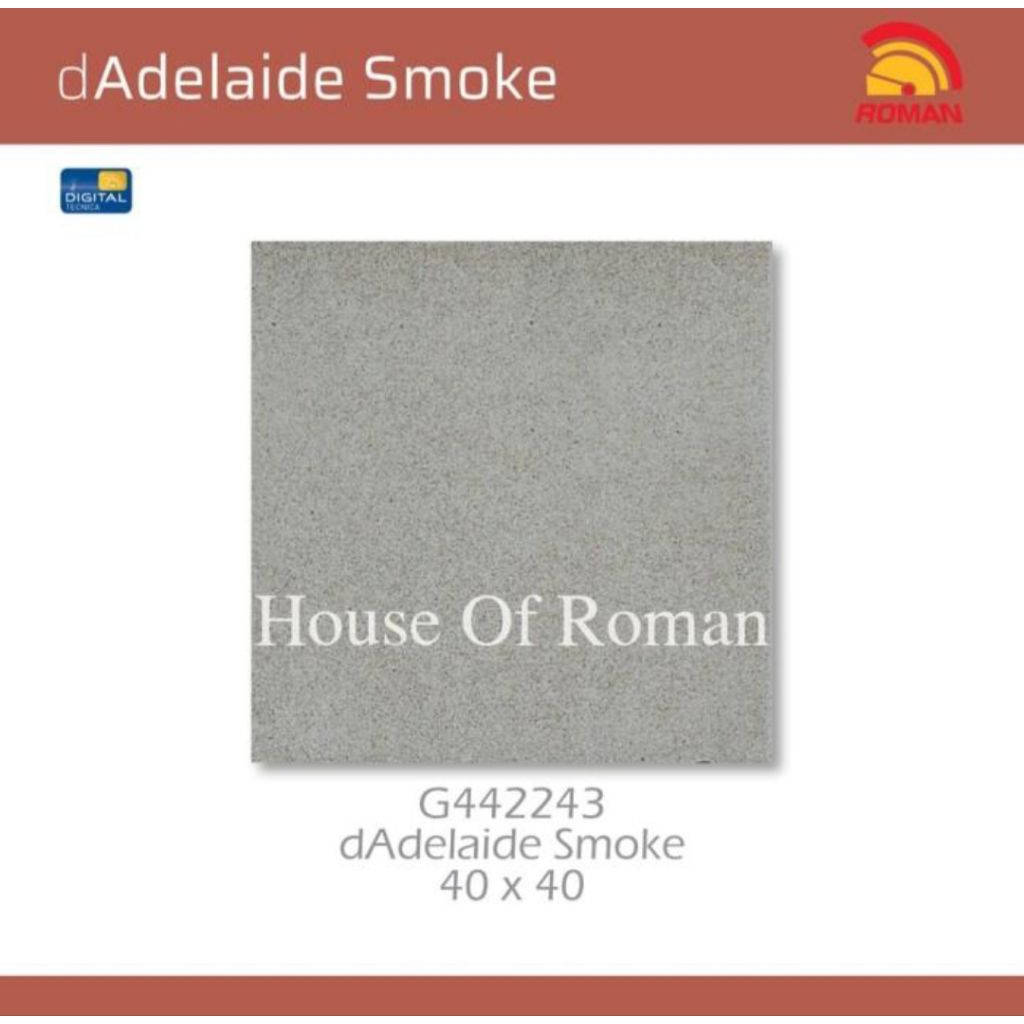 Roman Keramik G442243 Adelaide Smoke 40x40 Kw1