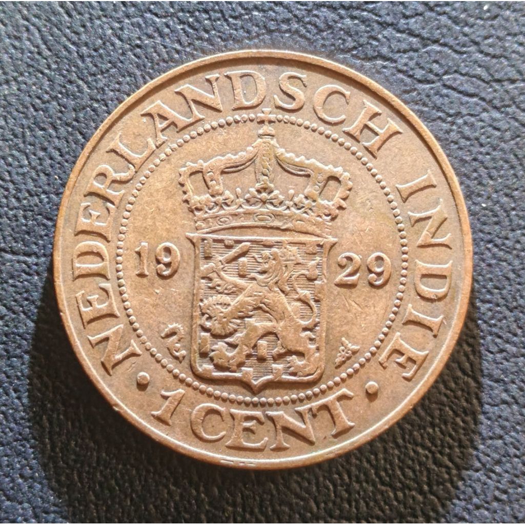 Koin Kuno Nederlands indie 1 cent buntu tahun 1929