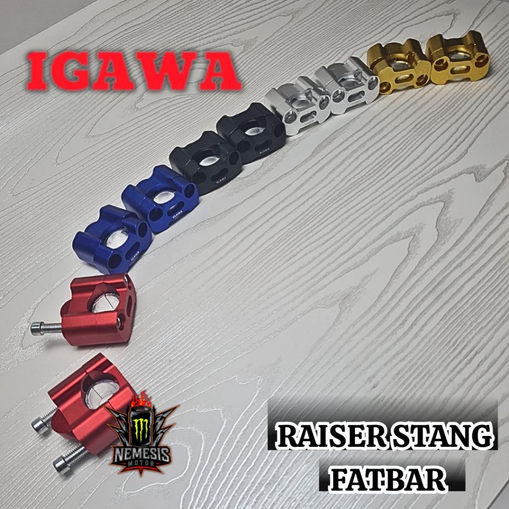 Raiser Stang Peninggi Stang Fatbar Cnc Universal Motor Vixion Pcx Rx King Cb150r Klx Crf