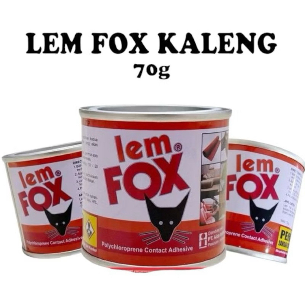 

Lem fox kaleng merah dan biru