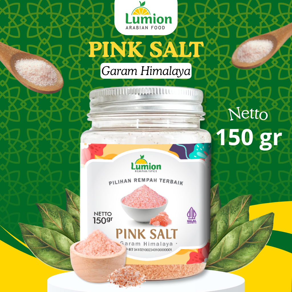 

Lumion Garam Himalaya Pink Salt 150gr Alami, Murni & Kaya Mineral