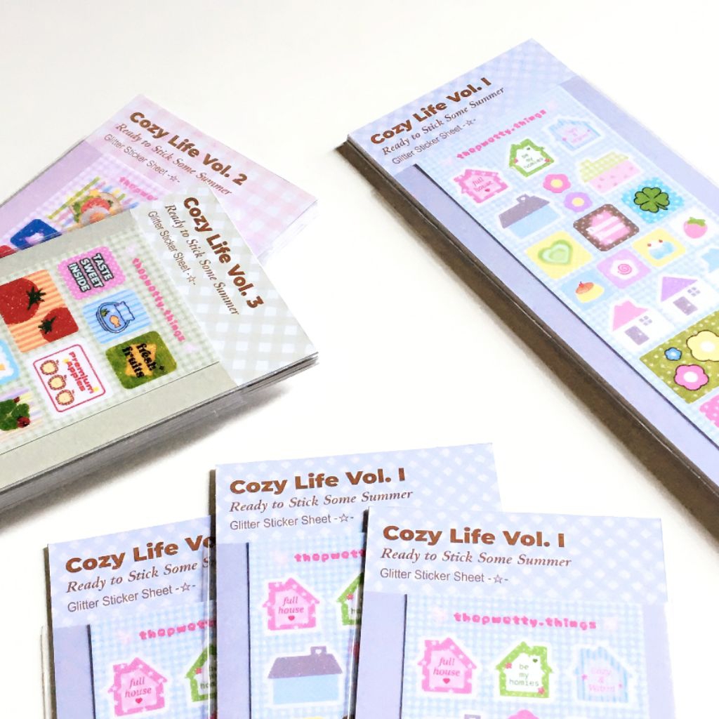 

Cozy Life Series Mini Sticker | Sticker Sheet | Deco Sticker | Polaroid | Korean Sticker by pwetty.things