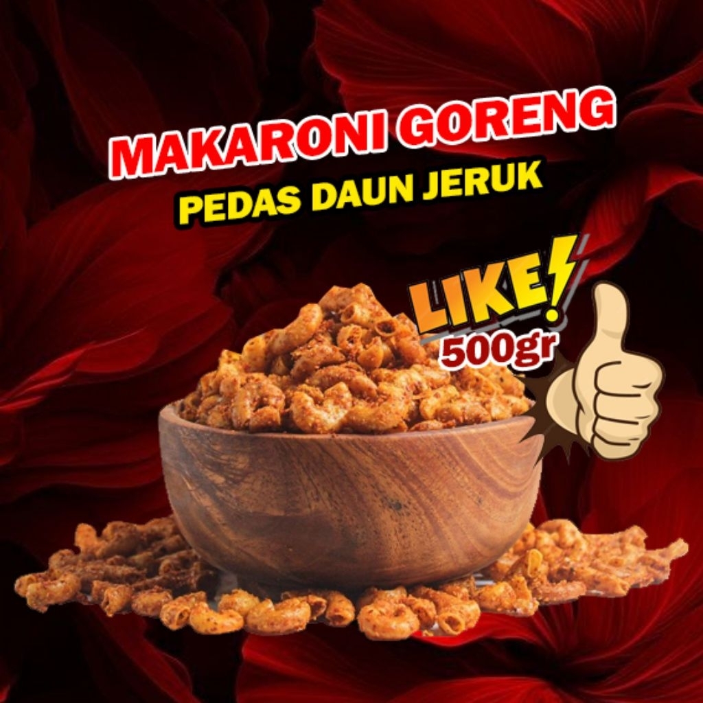 

Makaroni Cikruh Original Pedas Daun Jeruk Viral 1KG Cemilan Sultan Cianjur Snack Jajanan SD Renyah