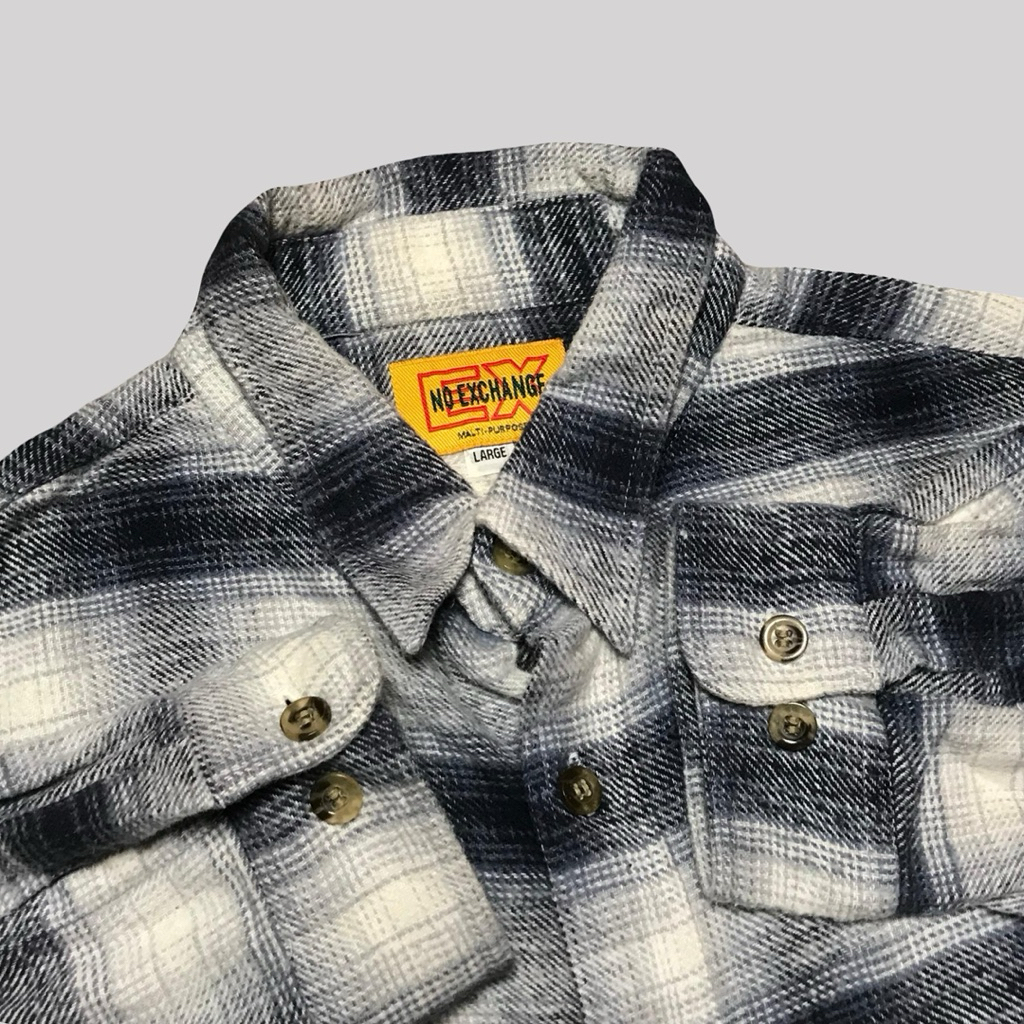 Kemeja Wool Wol Veterano No Exchange Biru - L (5)