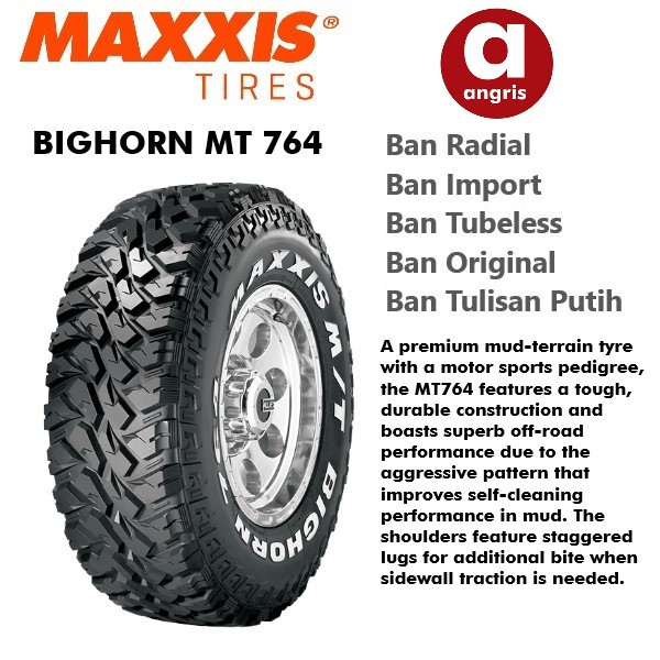Maxxis BIGHORN MT-764 LT 32 x 11.5 R15 Ring 15 ukuran 32 Ban Mobil Off-Road Hardtop Land Cruiser