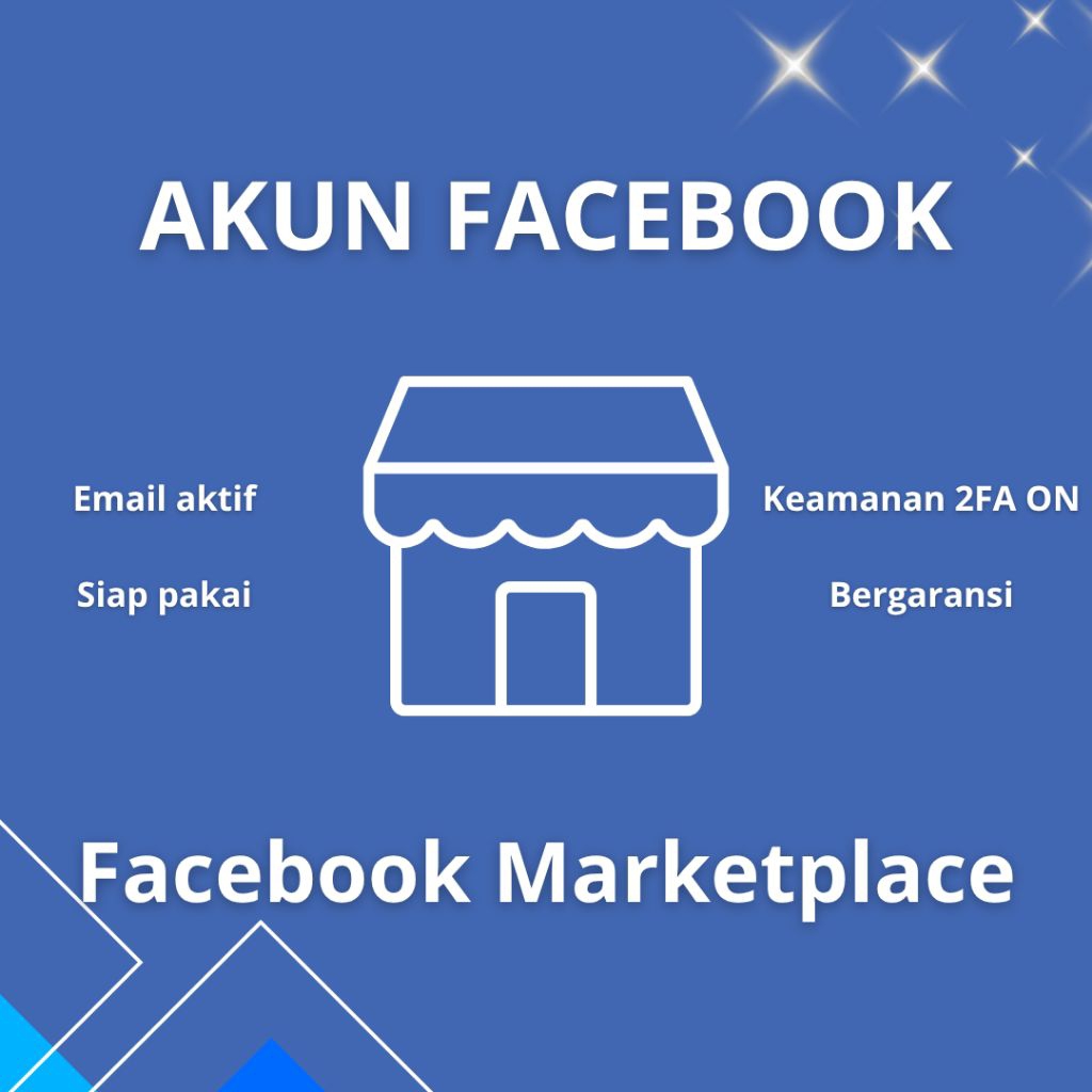 AKUN FACEBOOK MARKETPLACE VERIFIED | FULL AKSES & GARANSI