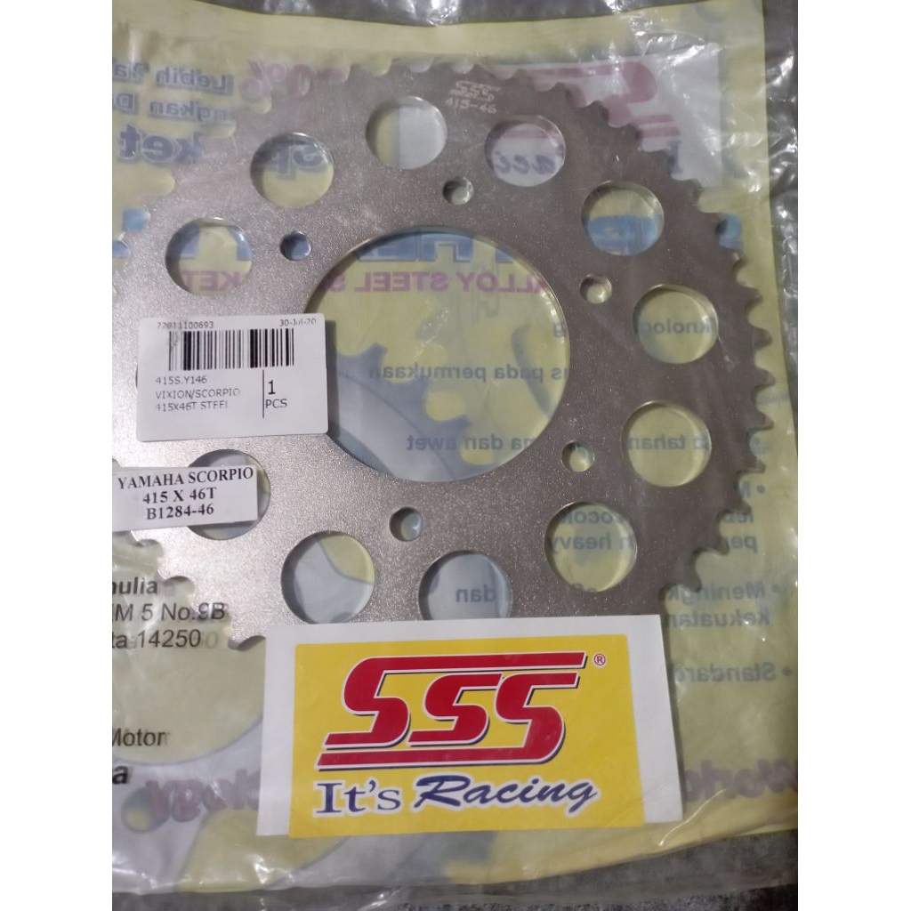 Gir SSS Scorpio Vixion 415 46 Tipis Original SSS Racing