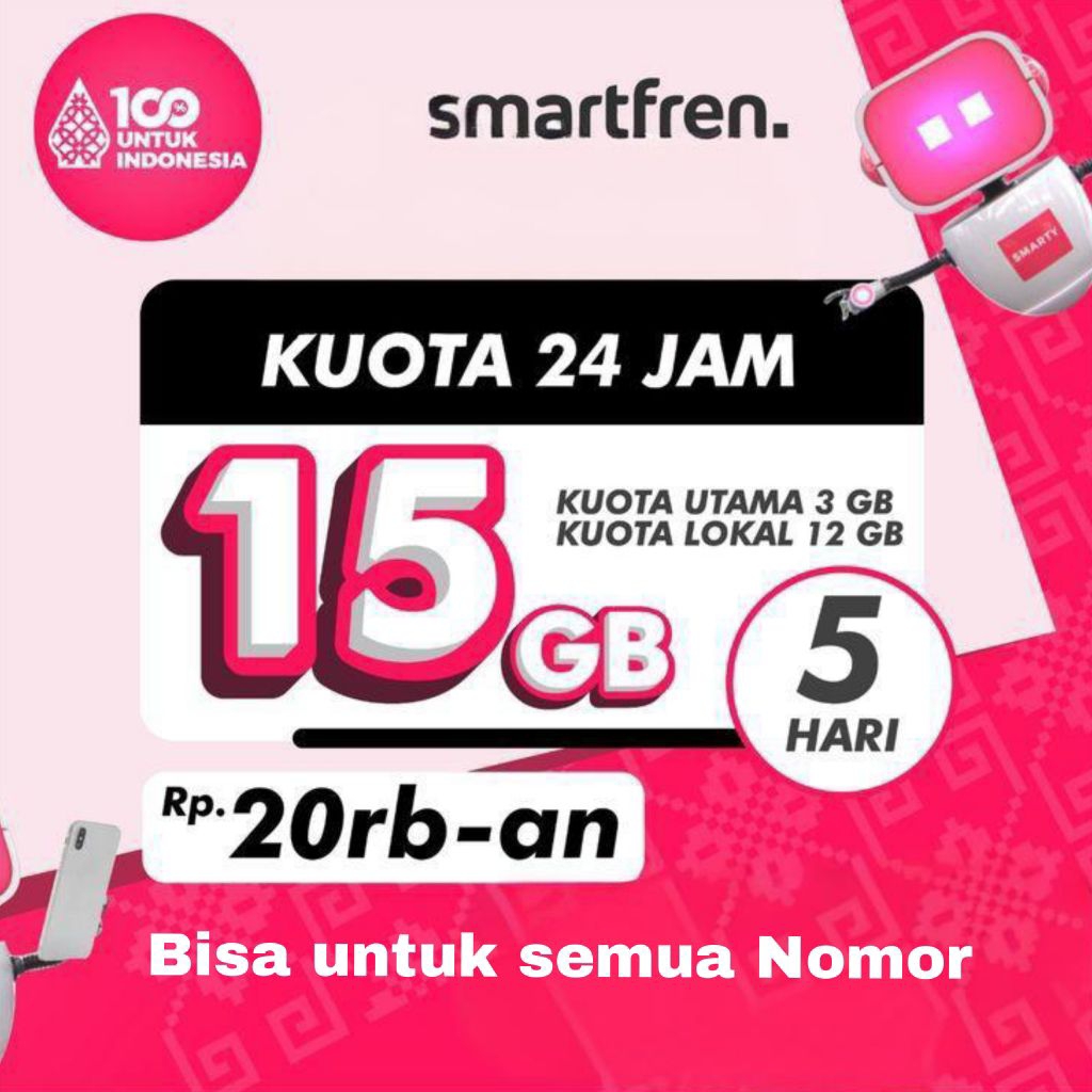KUOTA SMARTFREN MURAH 15GB