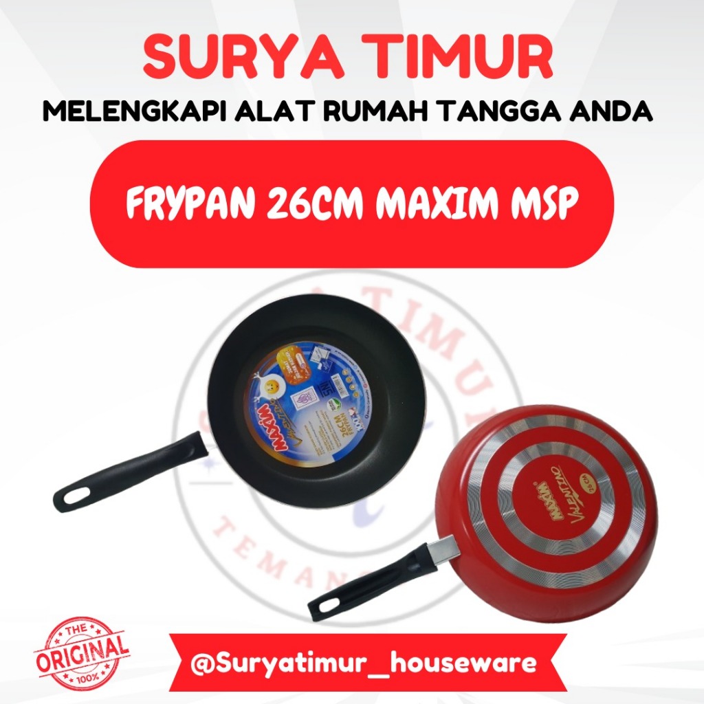 Frypan Teflon 26cm Maxim