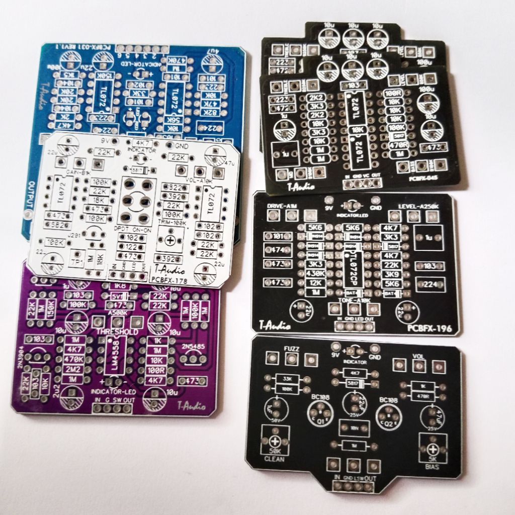 PCB Efek Gitar DIY Stok lama dan PCB Prototype Verified Overdrive Distorsi dll