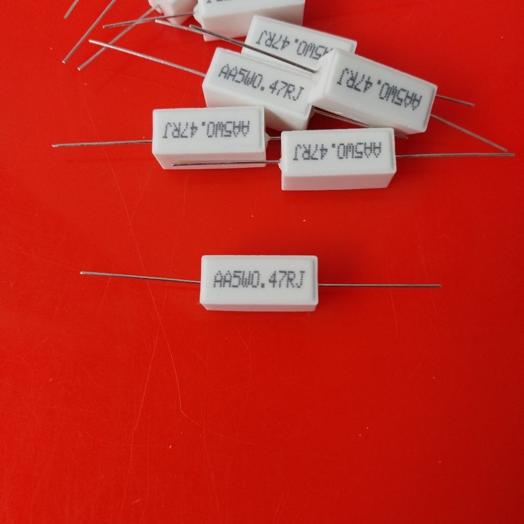 r kapur 5w 0.47ohm , r kapur kotak 0.47ohm 5w
