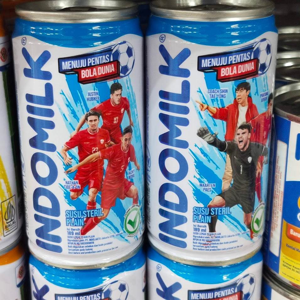 

INDOMILK Susu Steril Kaleng 189ML Plain / Honey