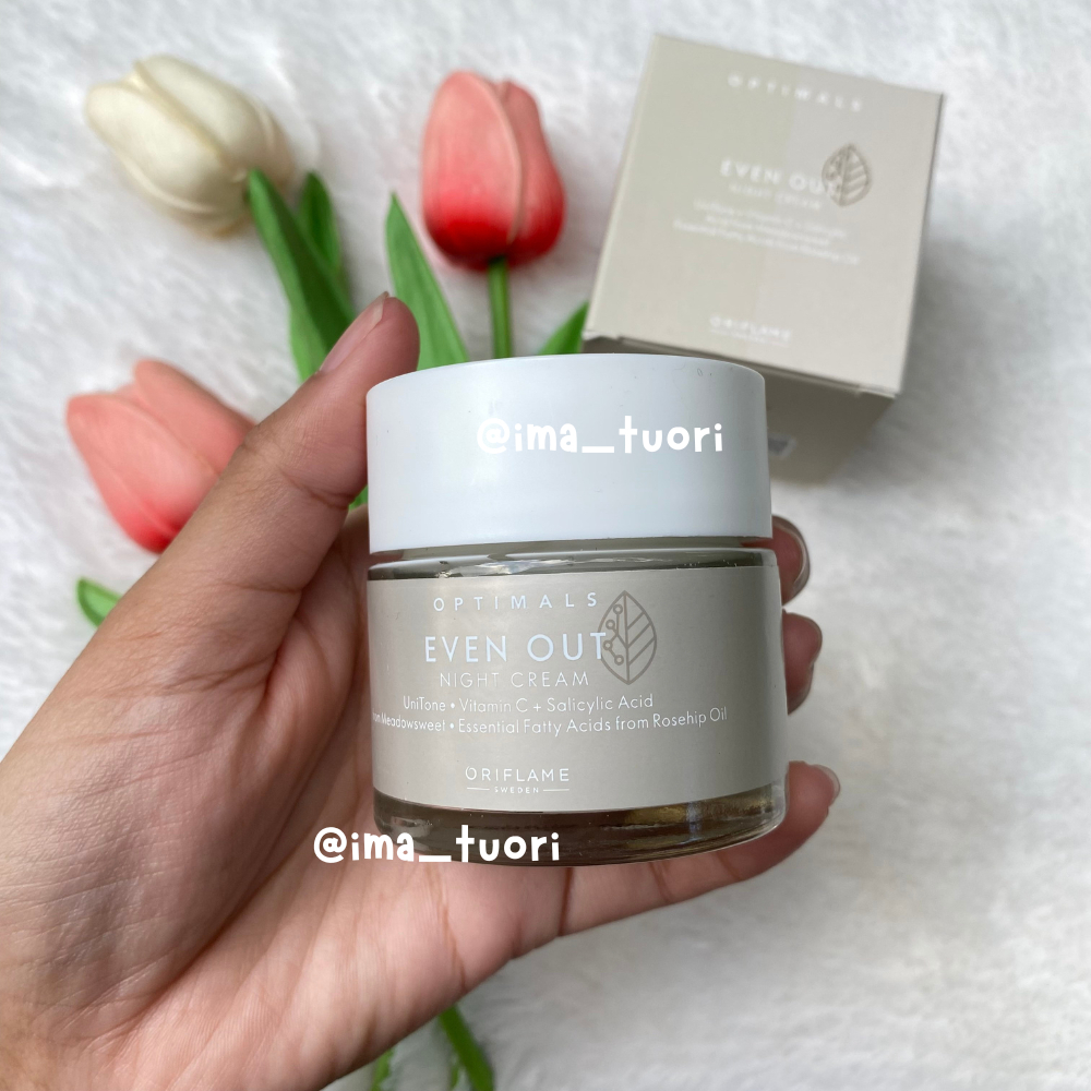Oriflame Optimals Even Out Night Cream | Krim Malam Oriflame