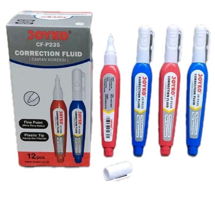

Correction Fluid JOYKO CF-P235 1 Pack Isi 12 Pcs / Tip-Ex