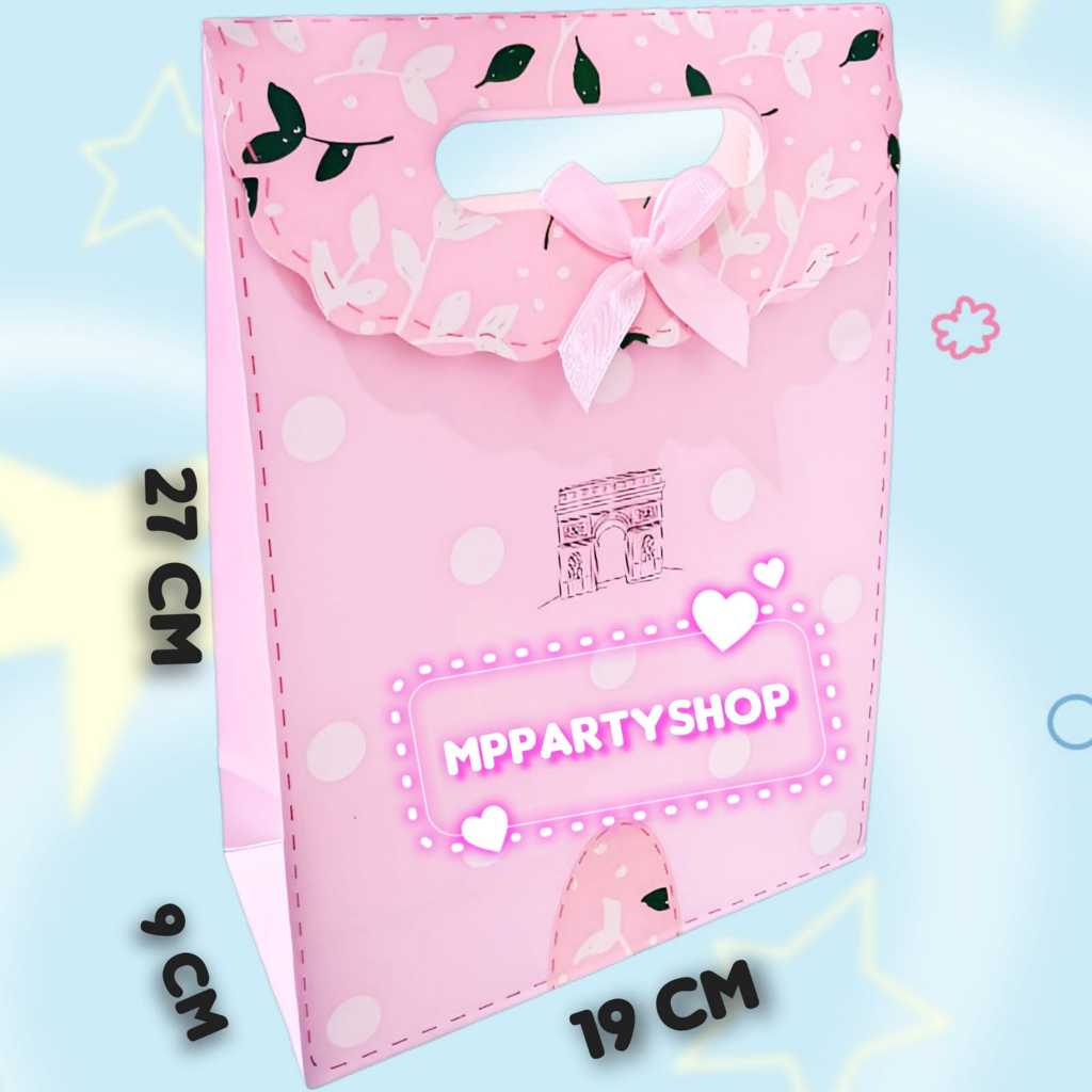 

PAPER BAG PITA KECIL UKURAN 19X9X27CM/PAPER BAG PITA KECIL