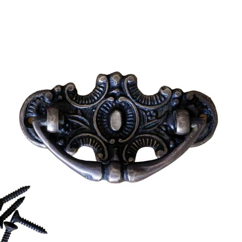 Tarikan Laci Kuningan Antik Motif Batman 1 pcs