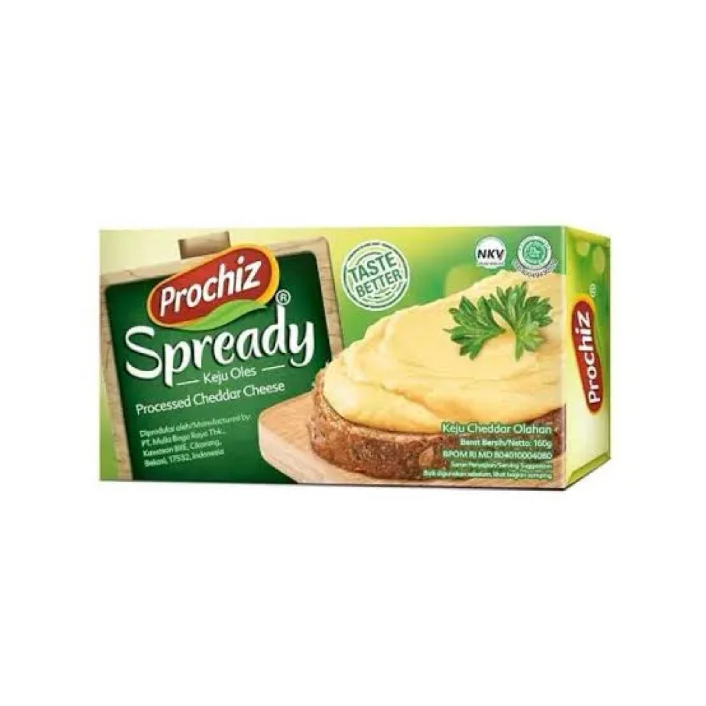 

Prochiz spready cheddar Keju oles