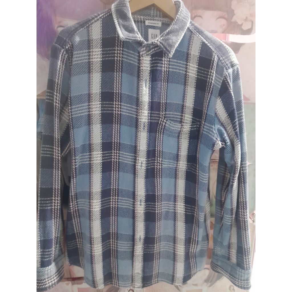 GAP kemeja flanel tebal ORI