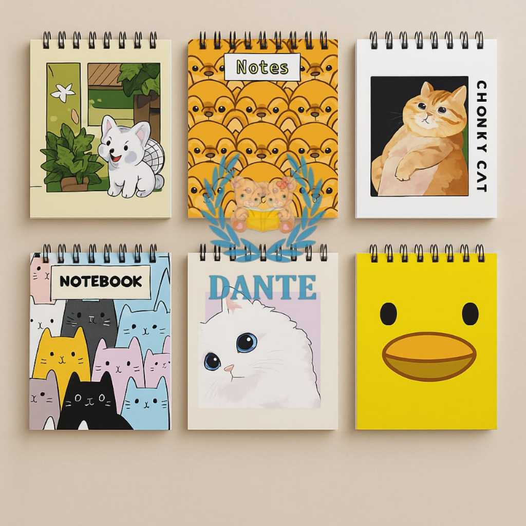 

Notes Ring Fancy kertas polos - buku catatan - satuan - Motif Random