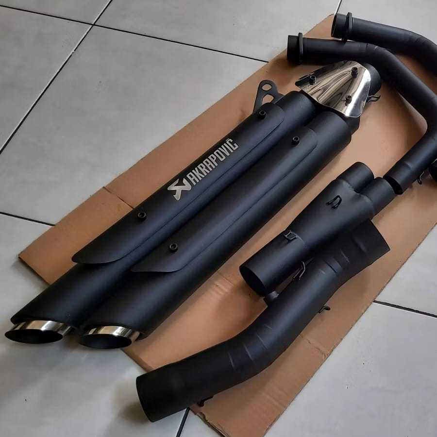 knalpot kawasaki vulcan 650 s custom trudual pnp