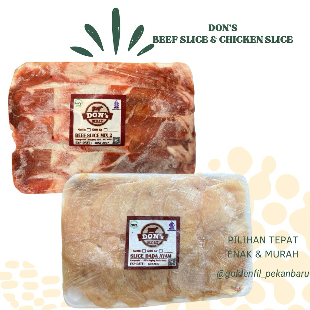 

Beef slice & Chicken slice 500g