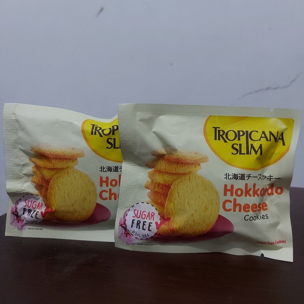 

Tropicana Slim Hokkaido Cheese Cookies 20gr x 2 pcs
