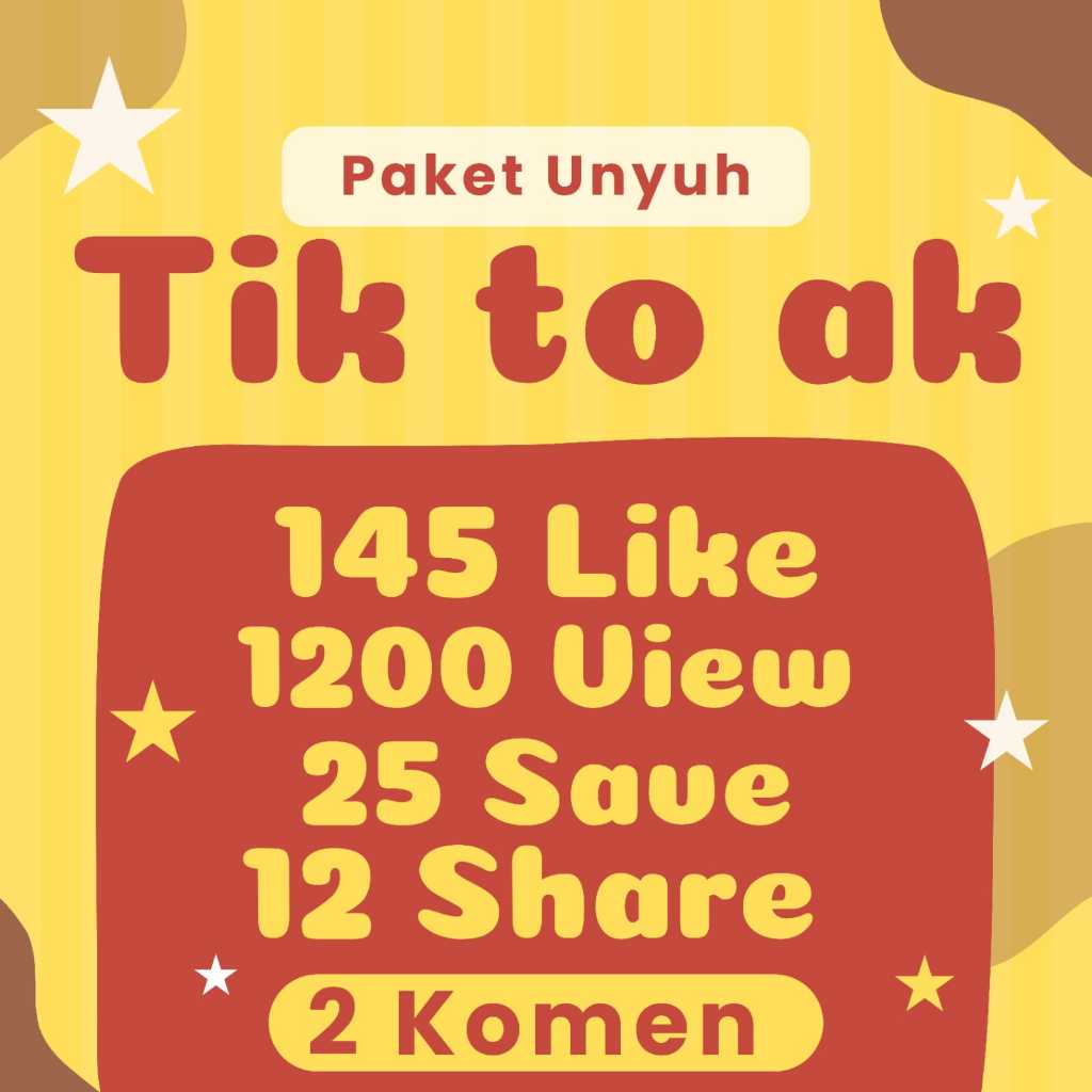 paket tiktok murah lengkap bergaransi cepat