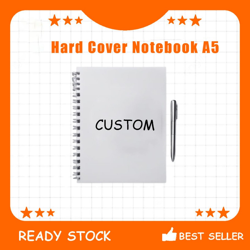 

Notebook Custom A5, Buku Catatan A5 Custom Gambar, Logo, Merchandise – Hard Cover Ring 100 Halaman