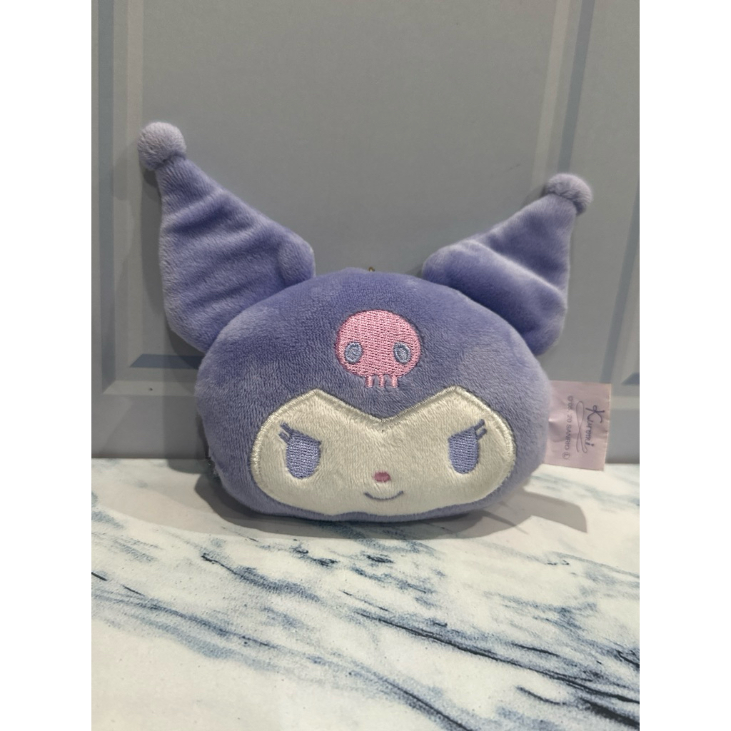 Kuromi Classic Head Plush Doll Bag Charm Sanrio Japan