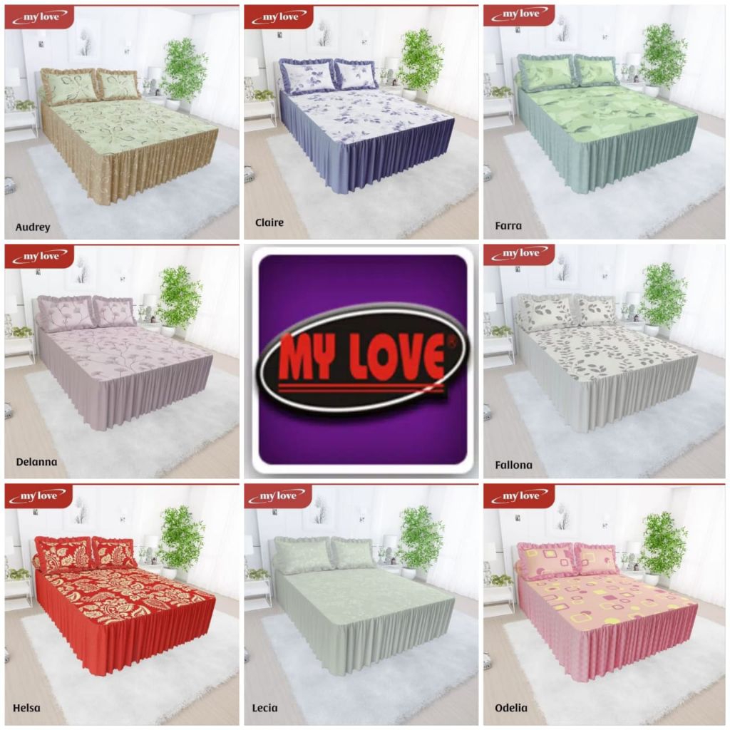 Sprei all new my love rumbai 180x200 sprei my love rumbay original