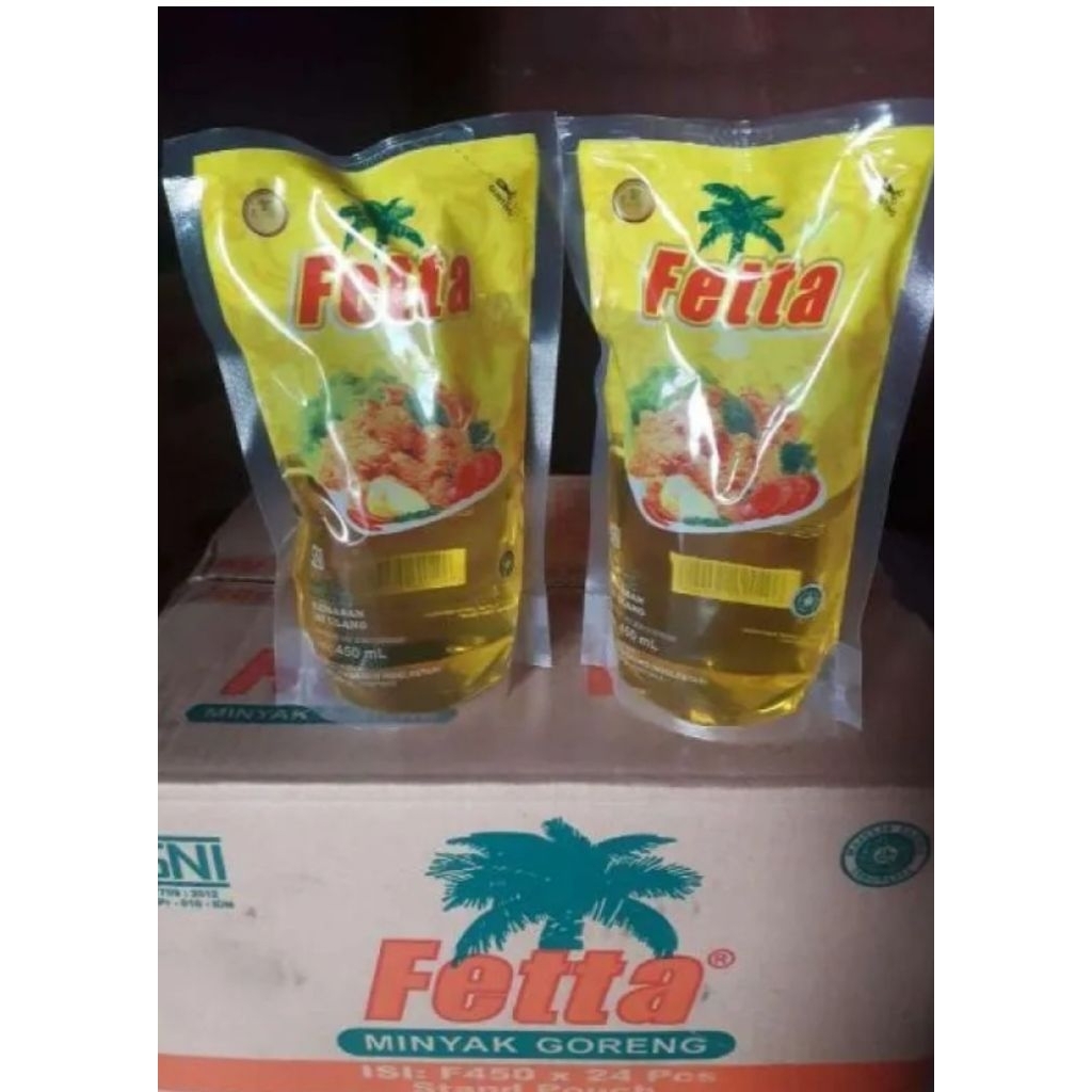 MINYAK GORENG FETTA 450ML 1dus 24pcs
