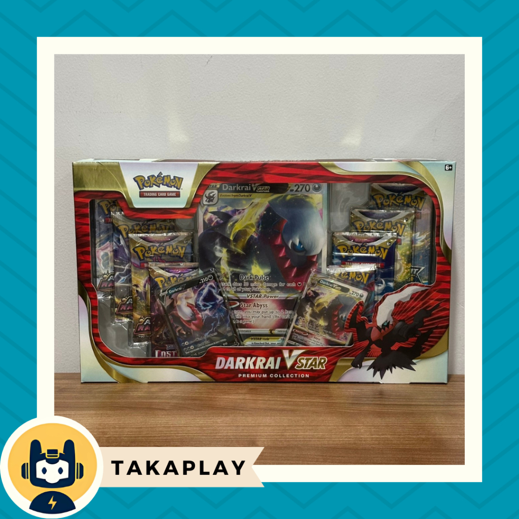 Pokemon TCG English Darkrai V Star VStar Premium Collection Box Sword and Shield SWSH Lost Origin Br