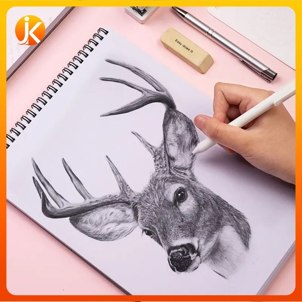 

Sketchbook A4 Aesthetic Buku Gambar Anak Cute Drawing Book Jilid Spiral Kertas Tebal 30 Lembar