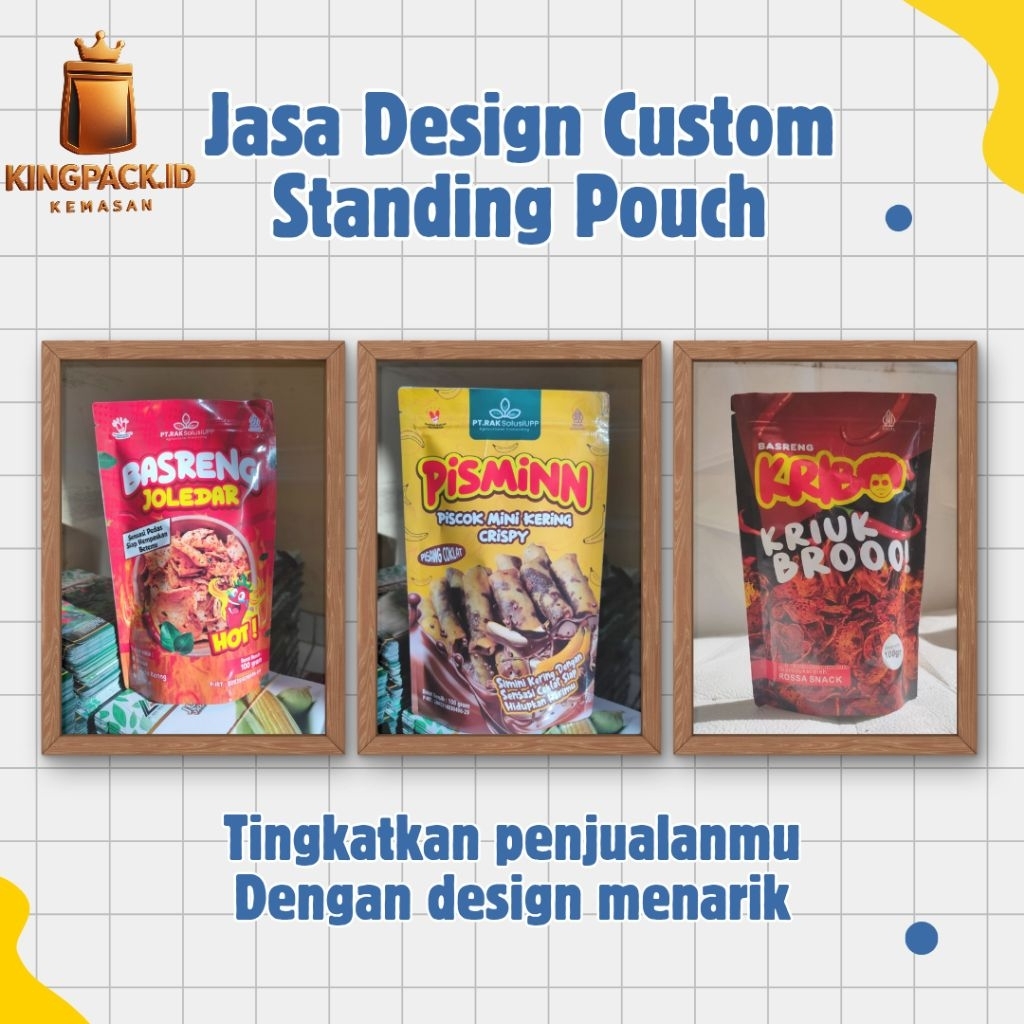 Jasa Design Kemasan Standing Pouch Gratis