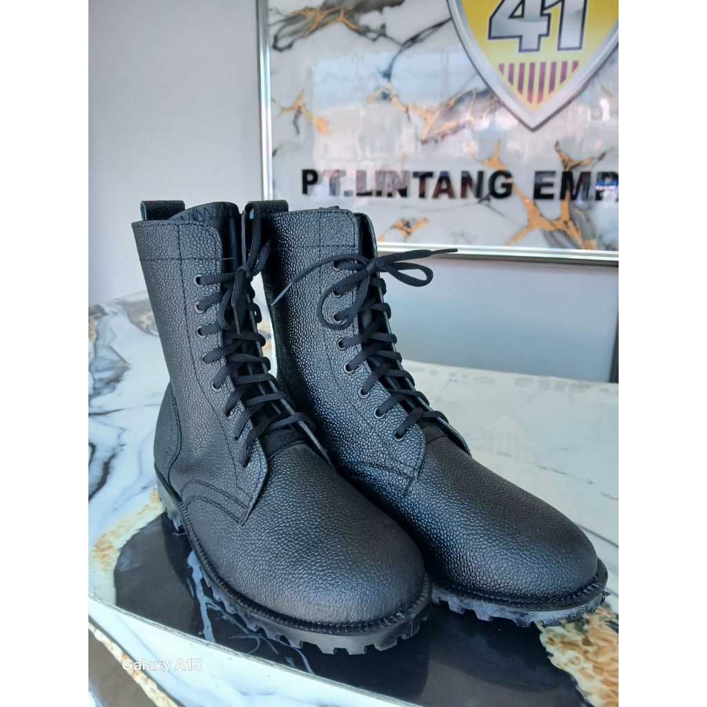 SEPATU PDL KULIT JERUK TNI AD