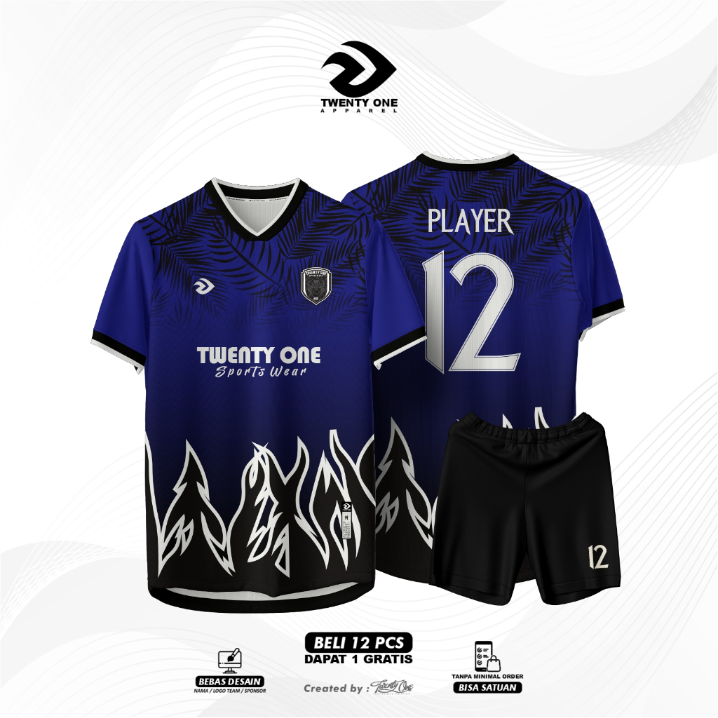 [Bisa satuan] JERSEY FUTSAL/SEPAK BOLA CUSTOM FULL PRINT