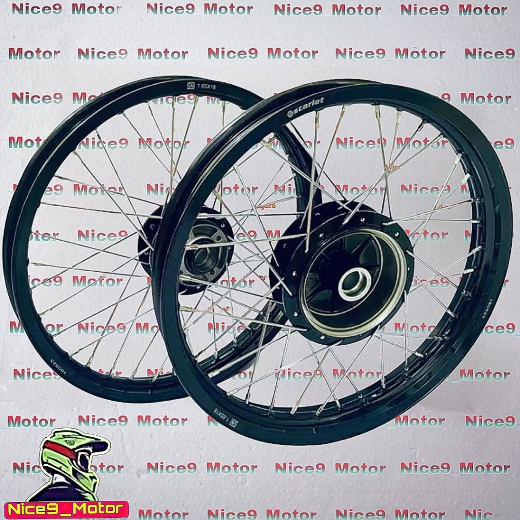 Velg Set Rx King Ring 18 Tromol Original Velg Scarlet Racing Model TK Racing Original