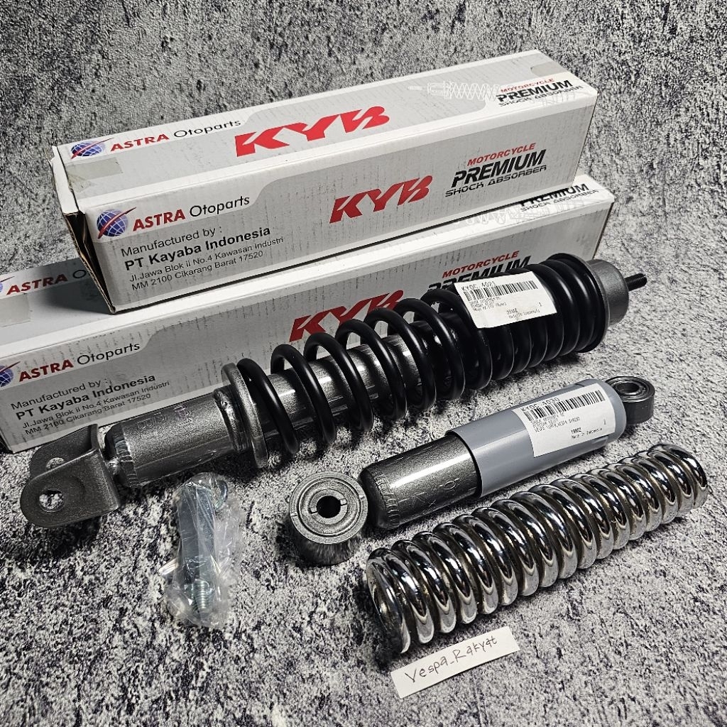 Shockbreaker Shock Depan Belakang Vespa Super Sprint Vbb Ps Fork 3 Per Shock Depan Vespa KYB Kayaba 