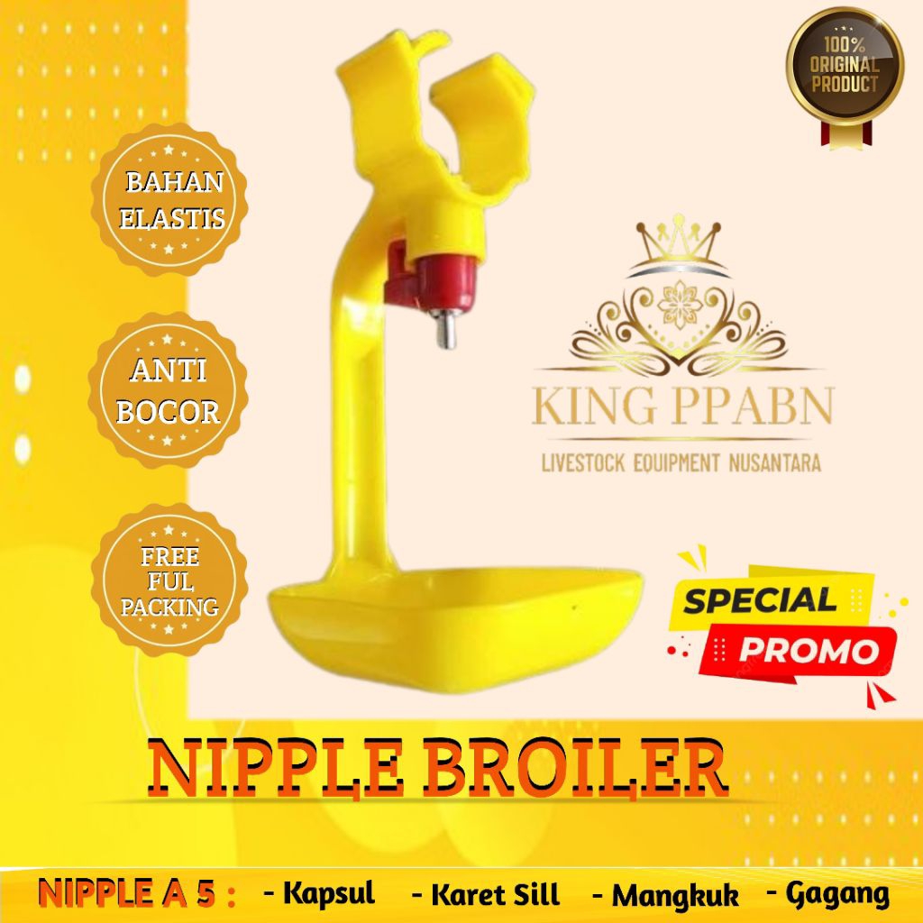( 10 pcs ke atas ) niple ayam broiler, niple broiler / nipple broiler / nipel broiler / nipel ayam /