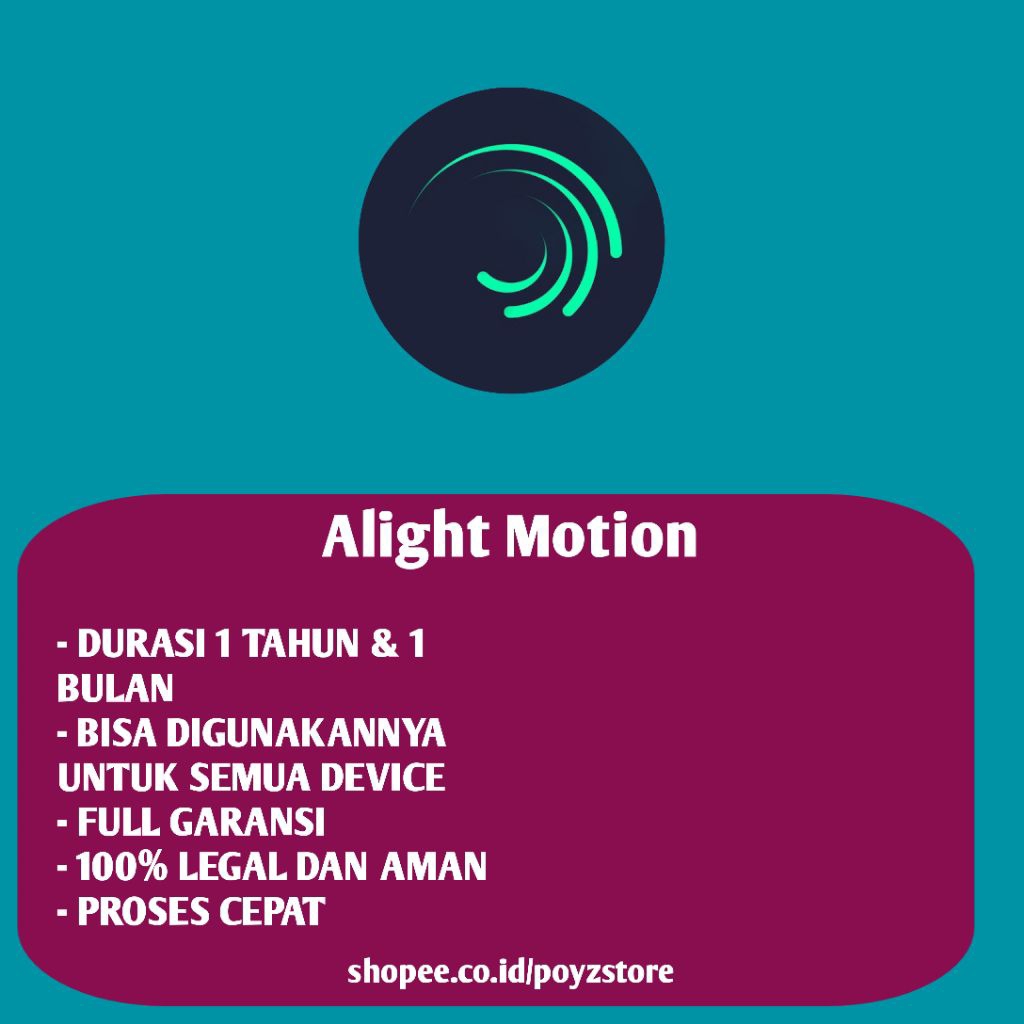 ALIGHT MOTION PREMIUM | AM PRO 1 Tahun , legal