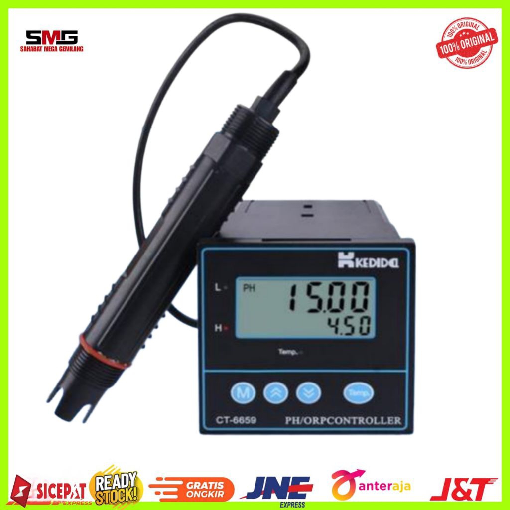 Kedida CT6659 PH ORP Controller Meter Water Kontroler Tester CT-6659