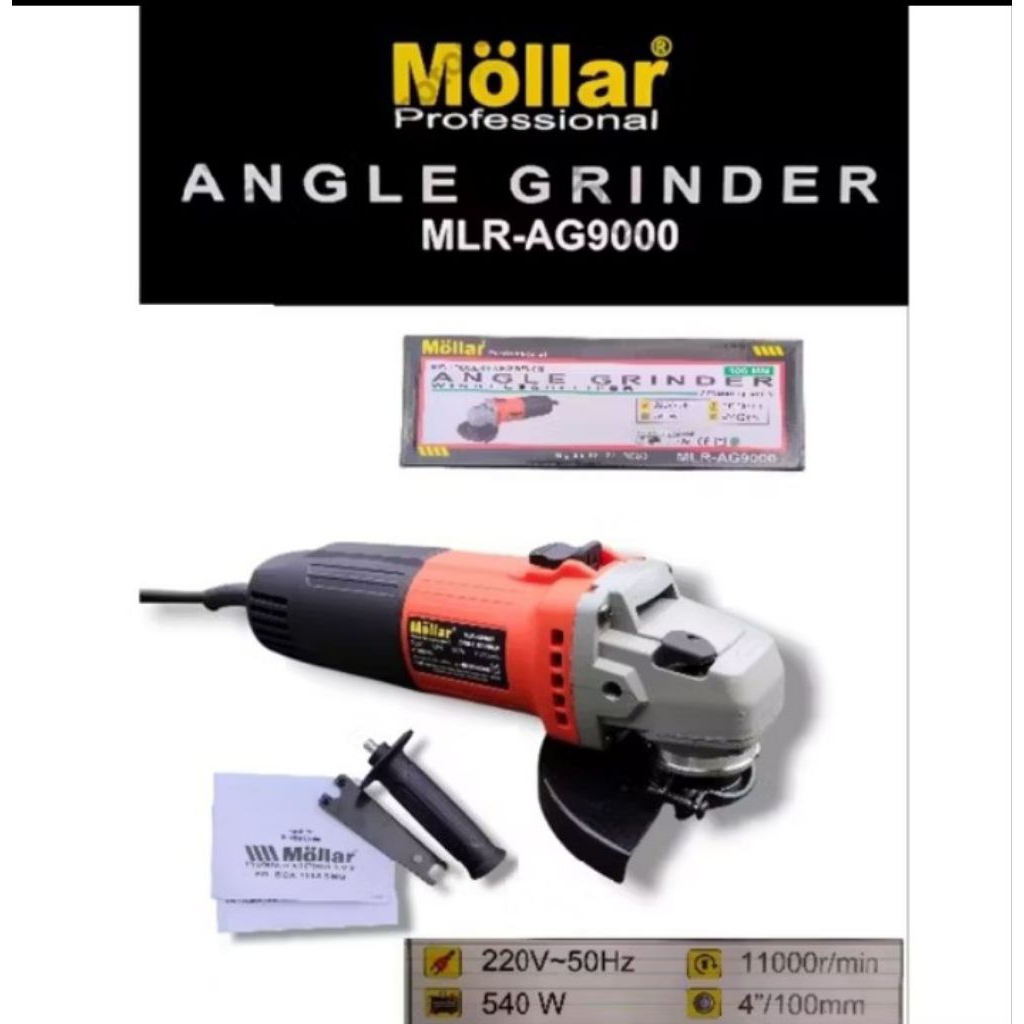 MOLLAR GERINDA TANGAN ANGLE GRINDER AG 9000(MT 90)