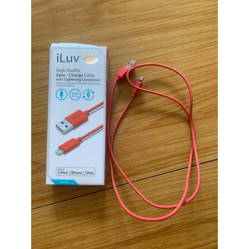 PRELOVED THRIFTING KABEL CHARGER IPHONE I LUV TERMURAH TERLARIS