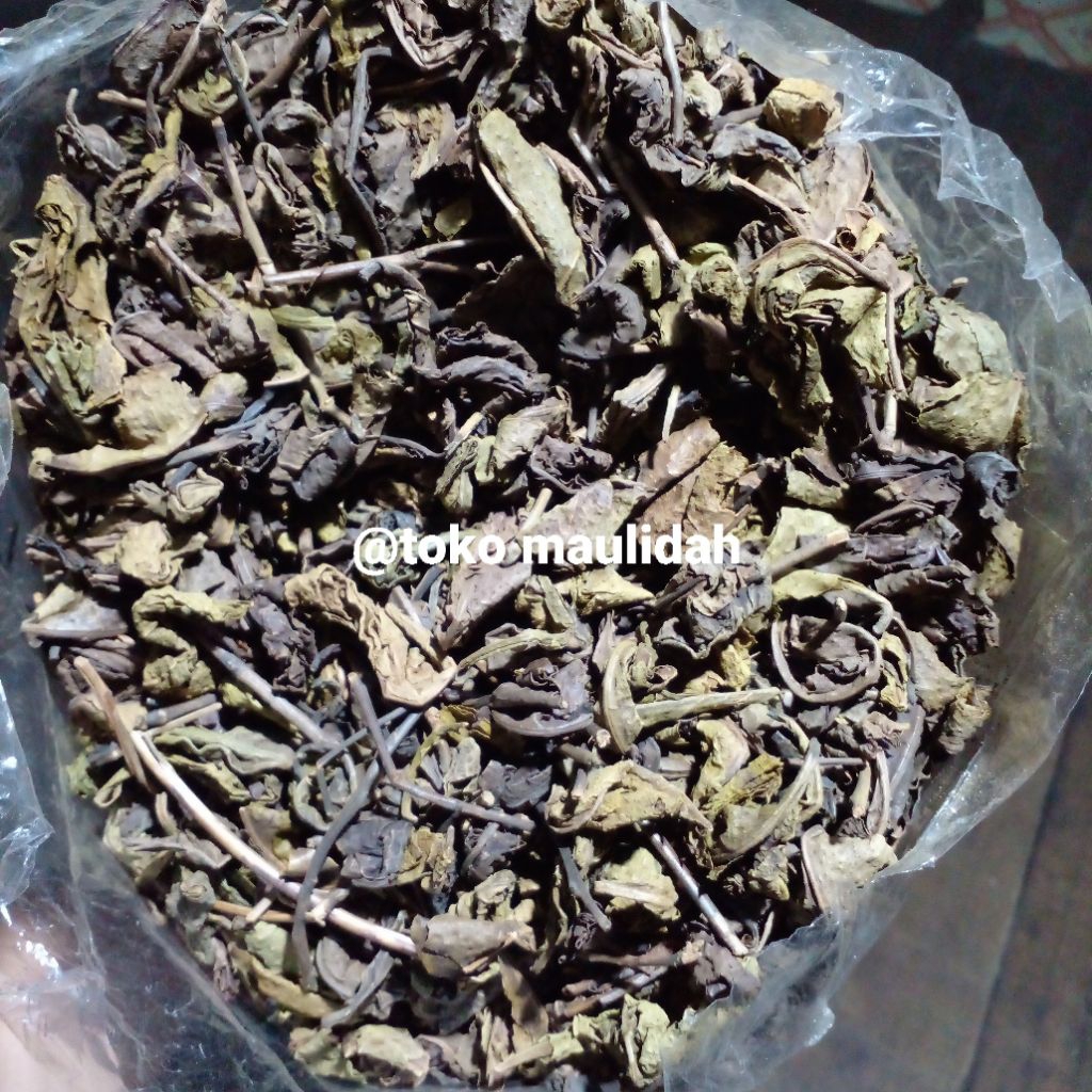 

daun teh hijau kering asli / green tea