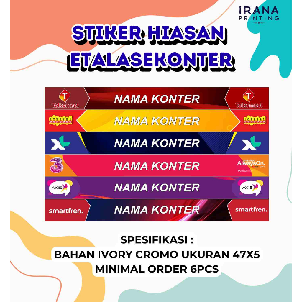 

Cetak Stiker Etalase Tahan Air | Desain Bebas | Tampilan Makin Menarik