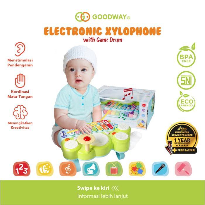 Goodway Mainan Edukasi Anak / Mainan Drum / Mainan Alat Musik Elektrik - Lavie baby house